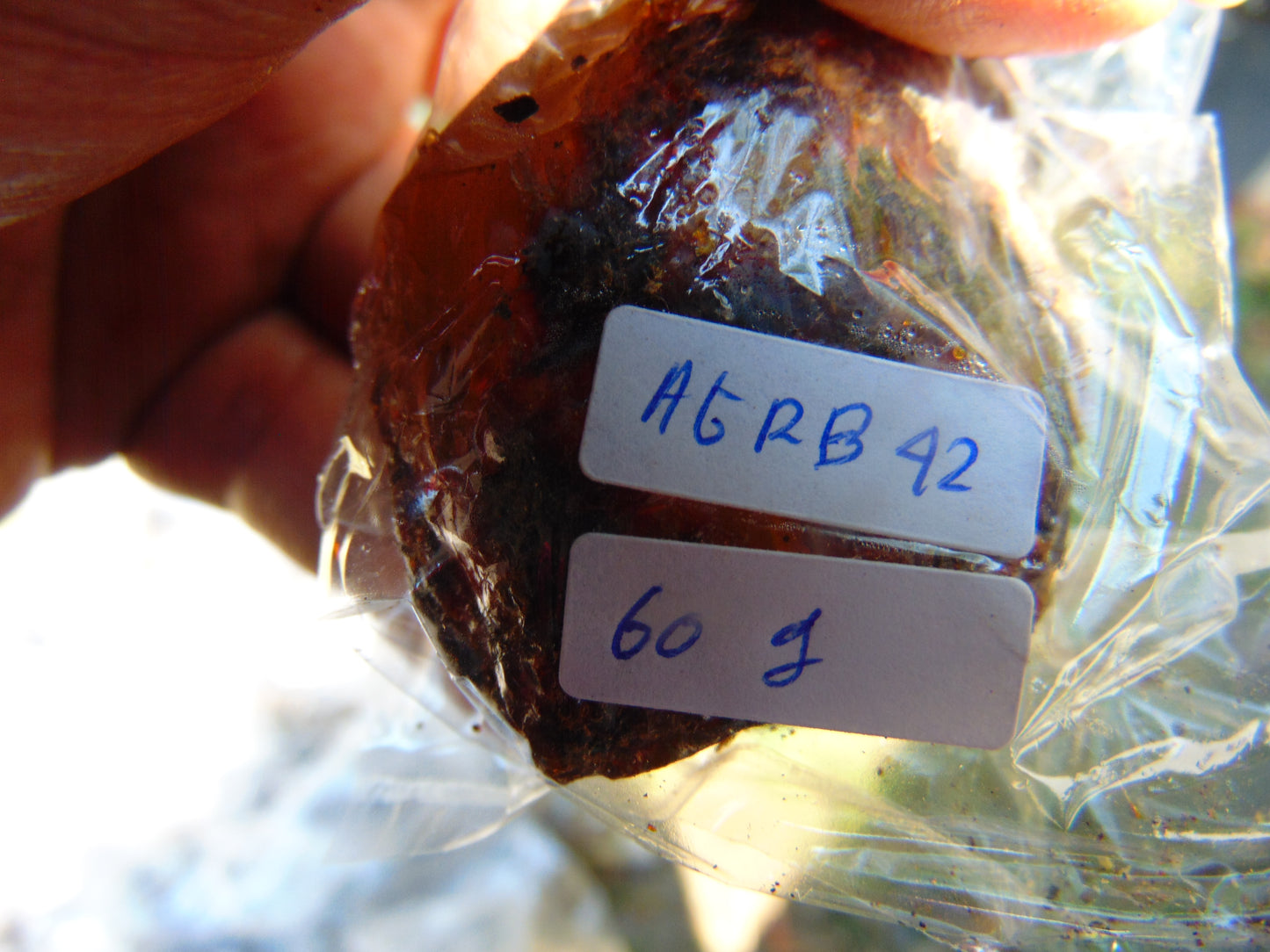 60 gram Rough Raw Indonesian Blue Amber for Healing AGRB42