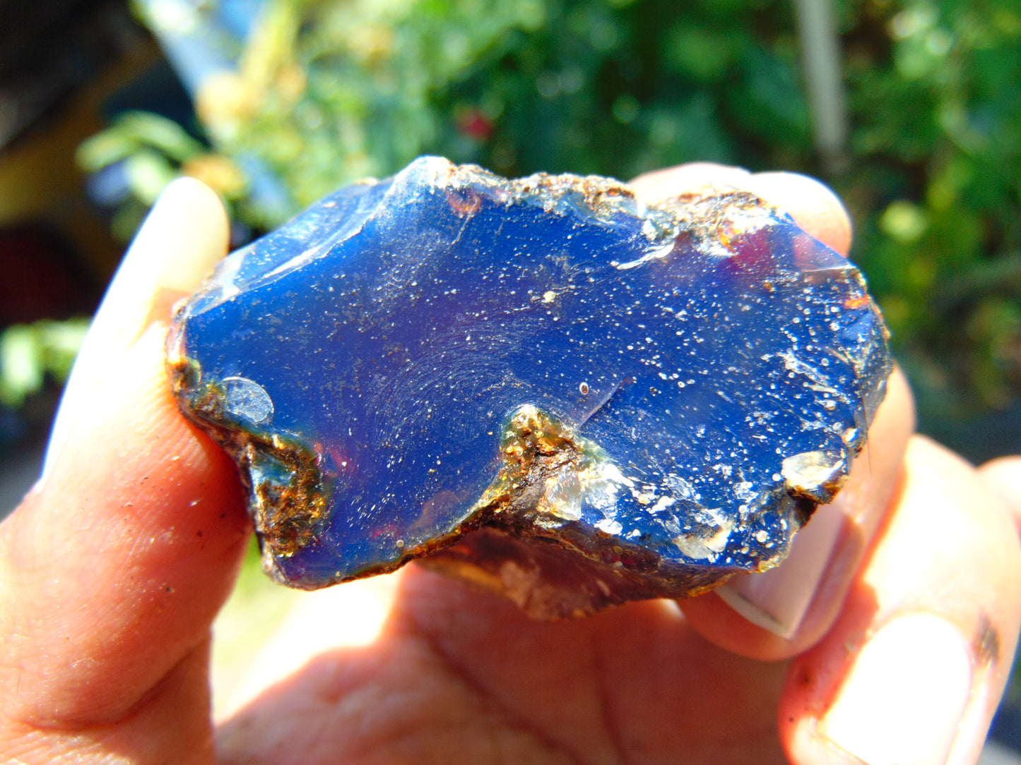 24 gram Rough Raw Indonesian Blue Amber for Healing AGRB41