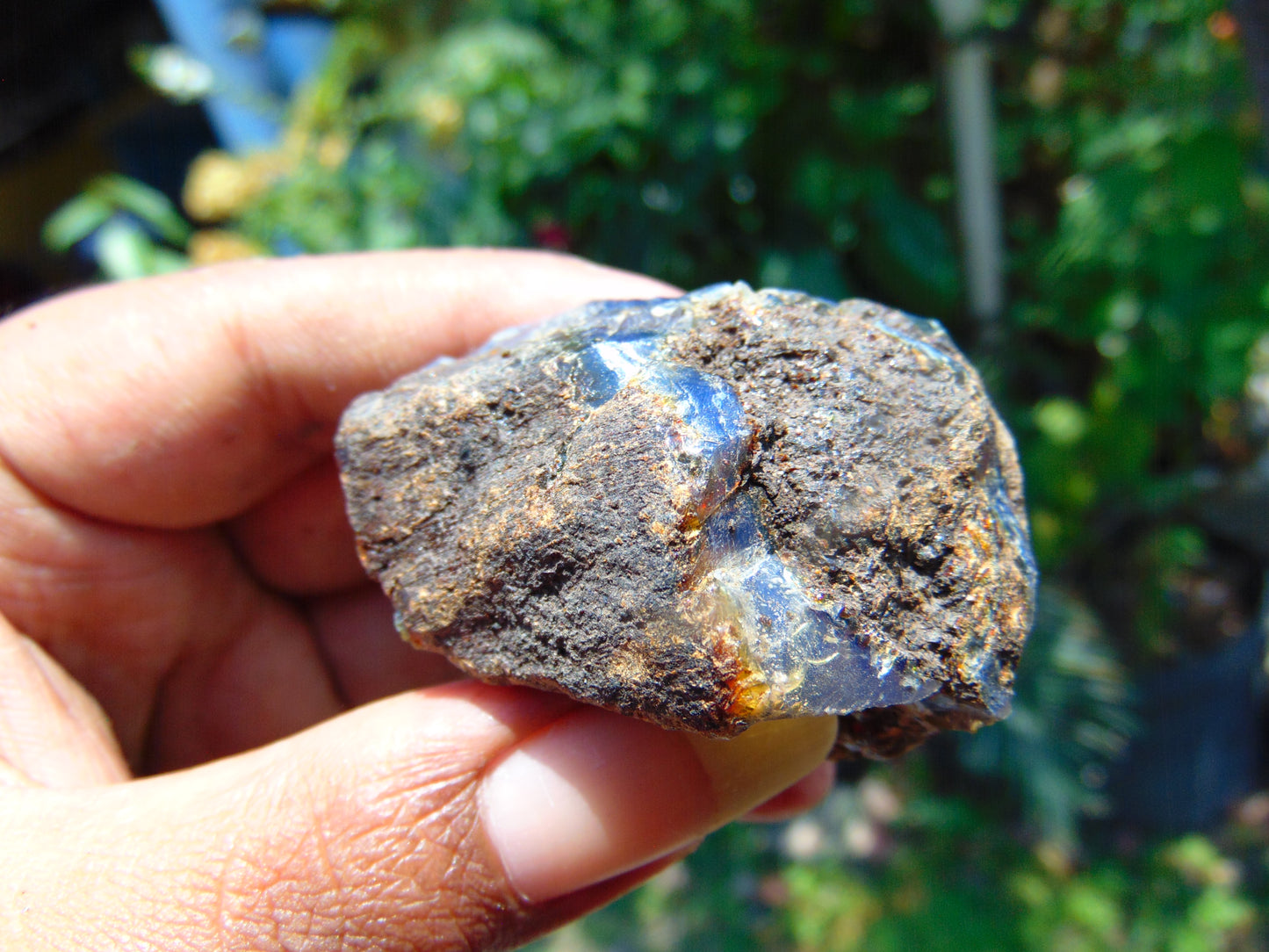 24 gram Rough Raw Indonesian Blue Amber for Healing AGRB41