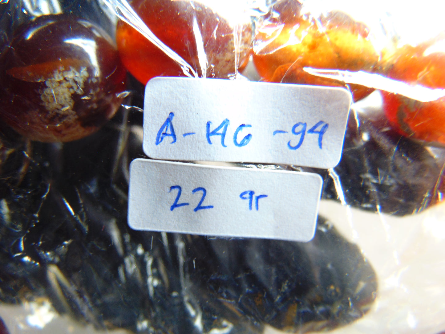 22 gram 14 Beads Mala Bracelet Indonesian amber 13x16 mm for Healing A14G94