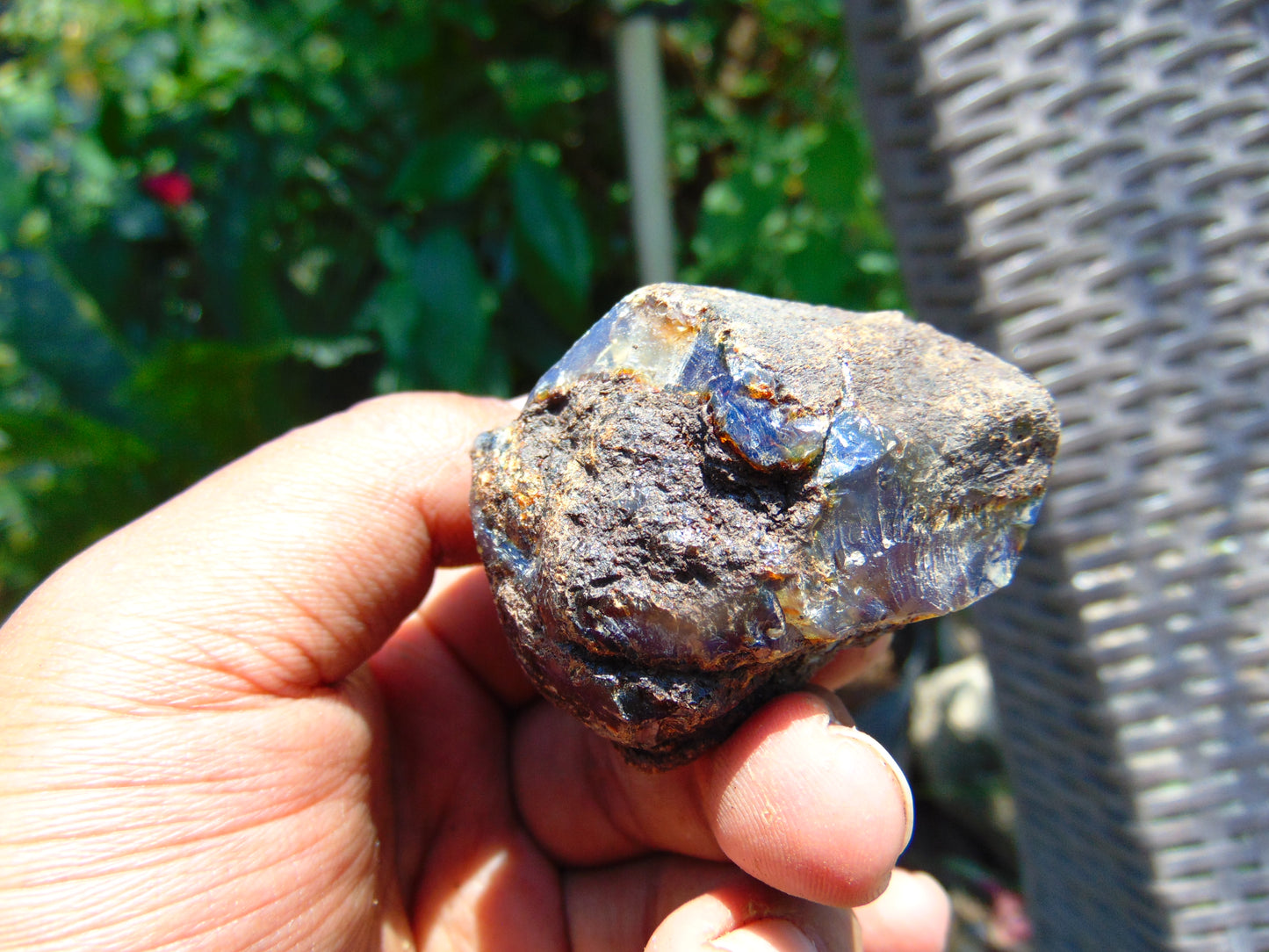 24 gram Rough Raw Indonesian Blue Amber for Healing AGRB41