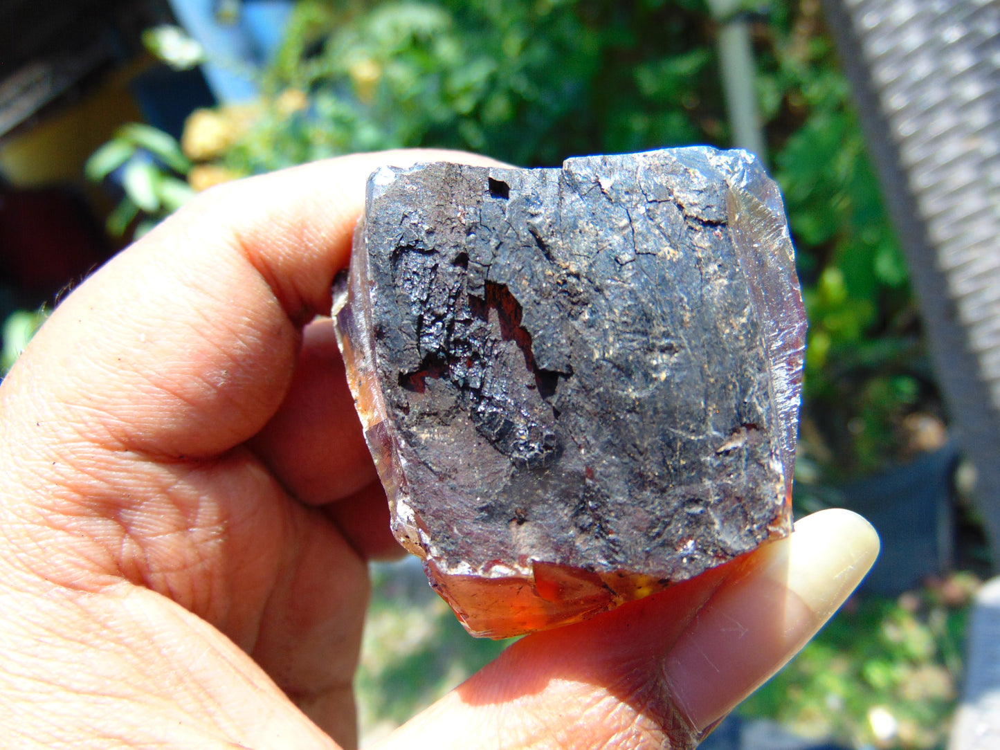 32 gram Rough Raw Indonesian Purple Blue Amber for Healing AGRB22