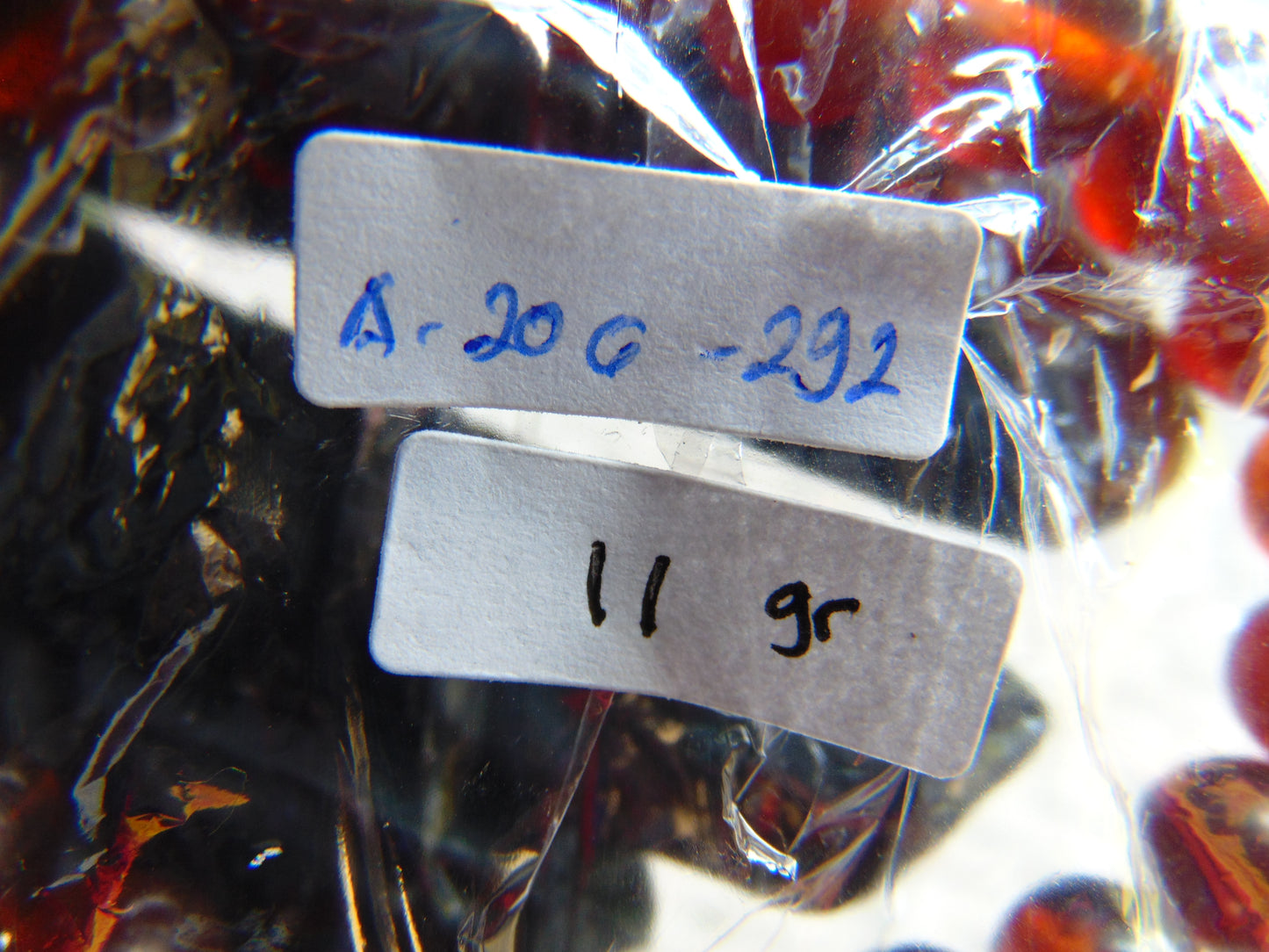 11 Gram Small Beads Bracelet Indonesian Red Amber for Healing A20G292