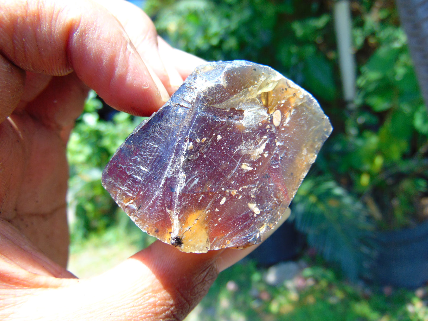 32 gram Rough Raw Indonesian Purple Blue Amber for Healing AGRB22