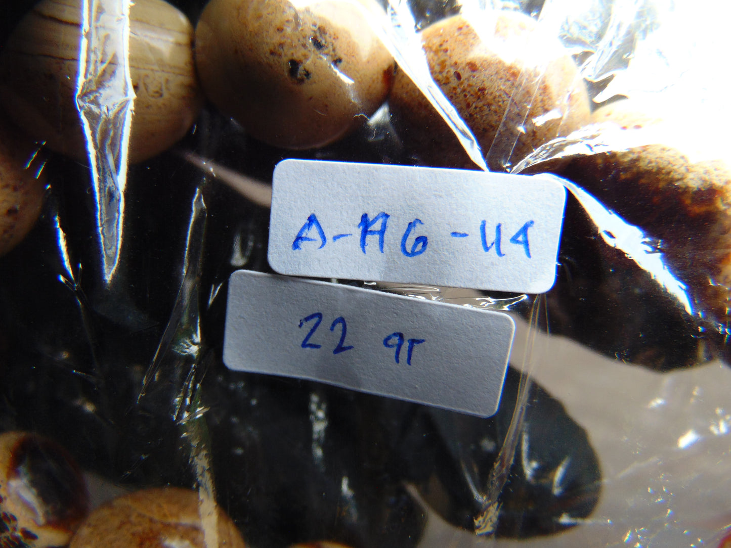 22 gram 14 Beads Mala Bracelet Indonesian amber 13x16 mm for Healing A14G114