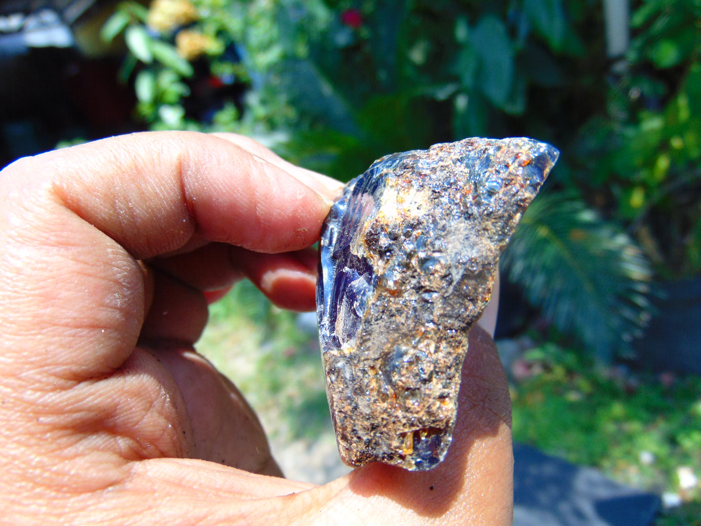 31 gram Rough Raw Indonesian Purple Blue Amber for Healing AGRB23