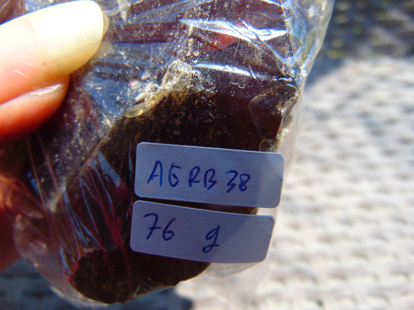 76 gram Rough Raw Indonesian Blue Amber for Healing AGRB38