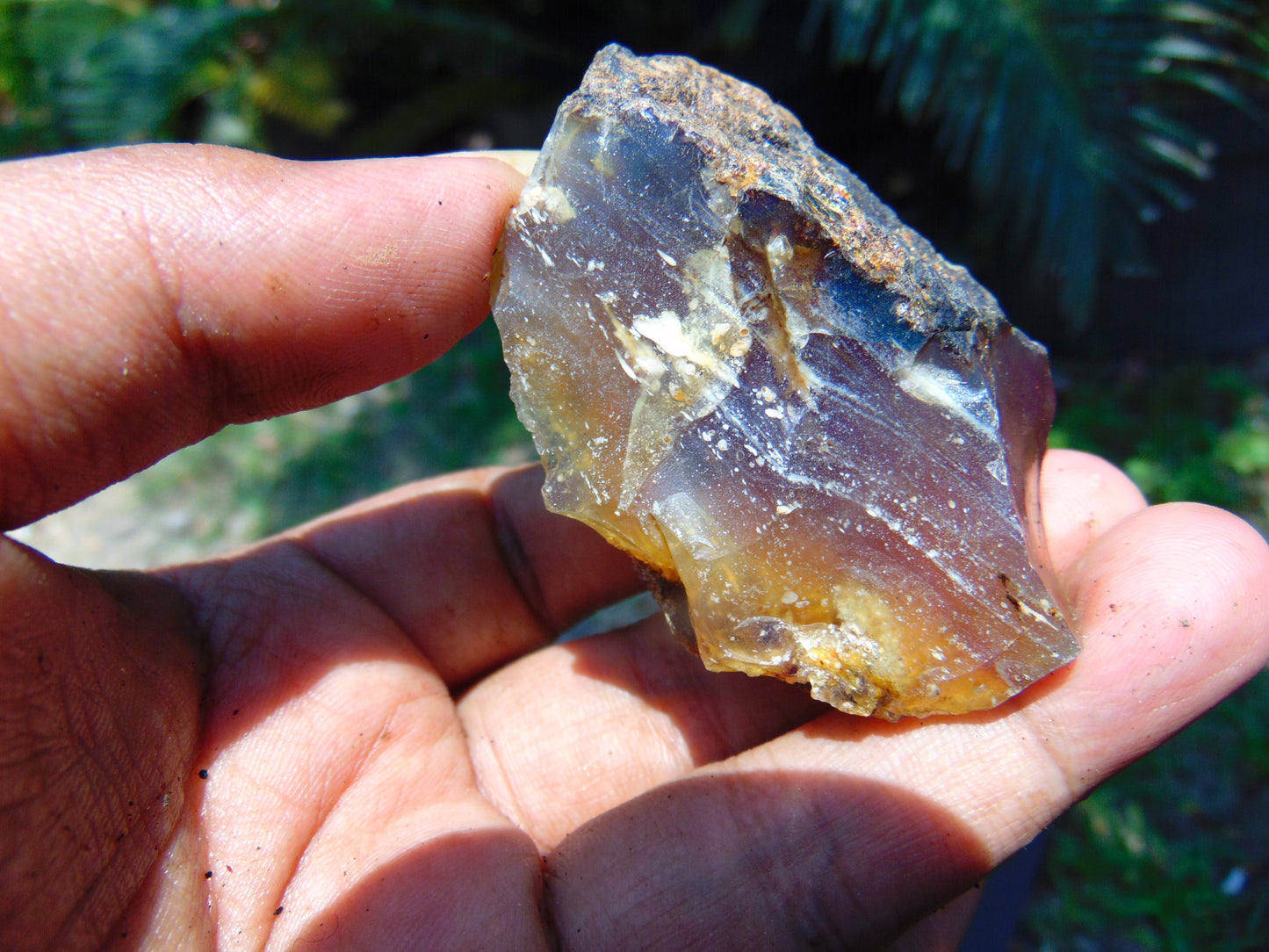 24 gram Rough Raw Indonesian Blue Amber for Healing AGRB45
