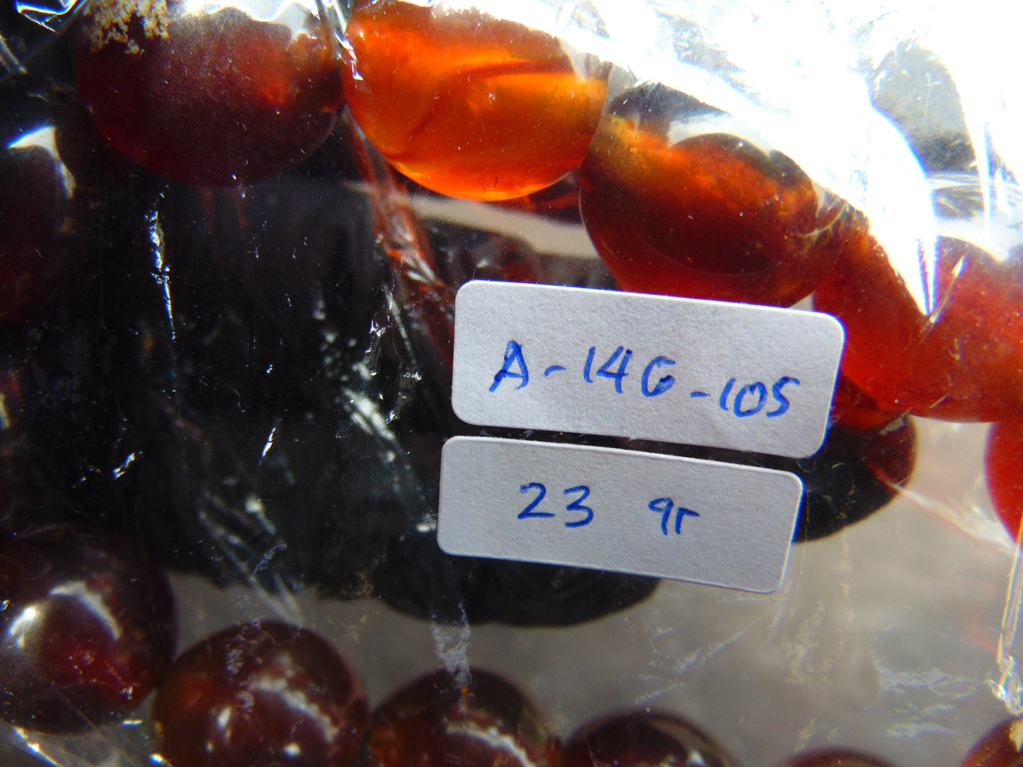 23 gram 14 Beads Mala Bracelet Indonesian amber 13x16 mm for Healing A14G105