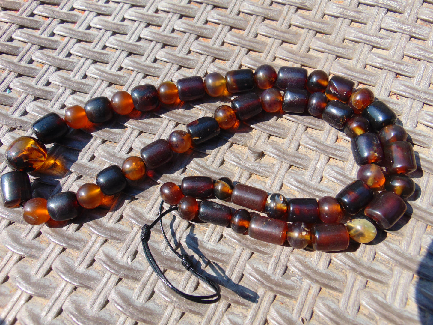 63 gr Beads Combination Necklace Indonesian Amber for Healing NC49