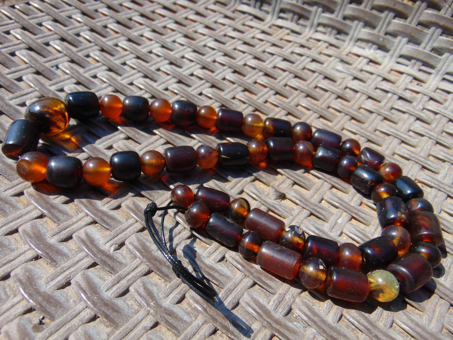63 gr Beads Combination Necklace Indonesian Amber for Healing NC49