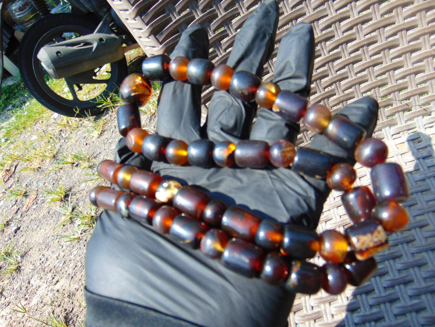 63 gr Beads Combination Necklace Indonesian Amber for Healing NC49