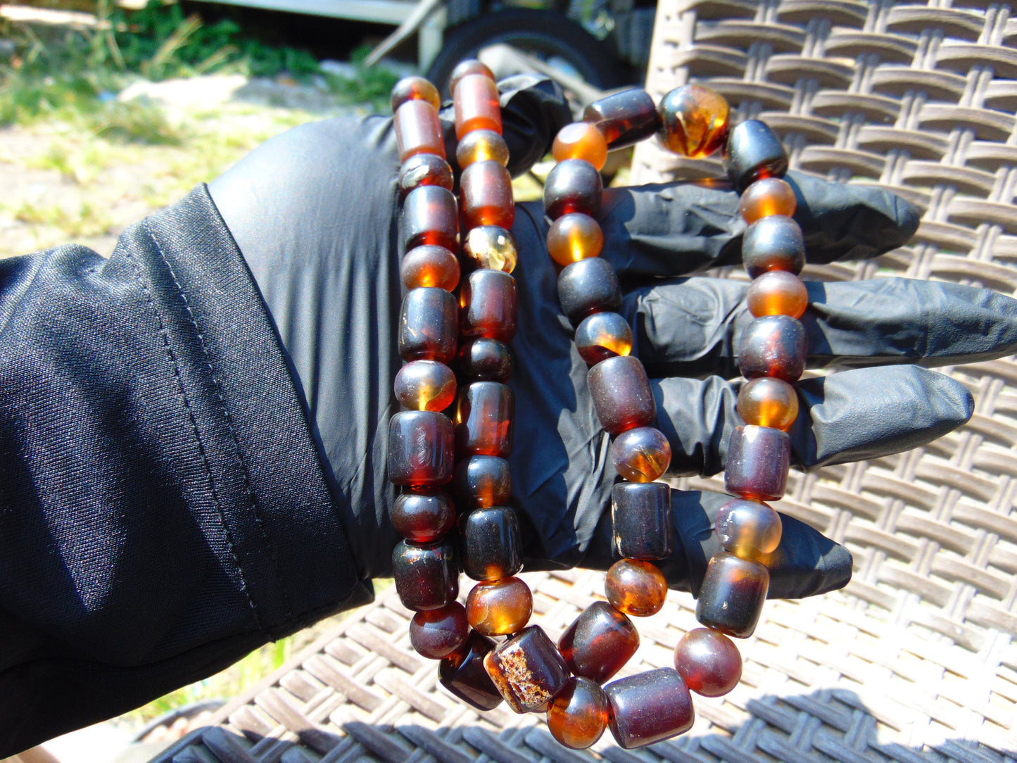 63 gr Beads Combination Necklace Indonesian Amber for Healing NC49