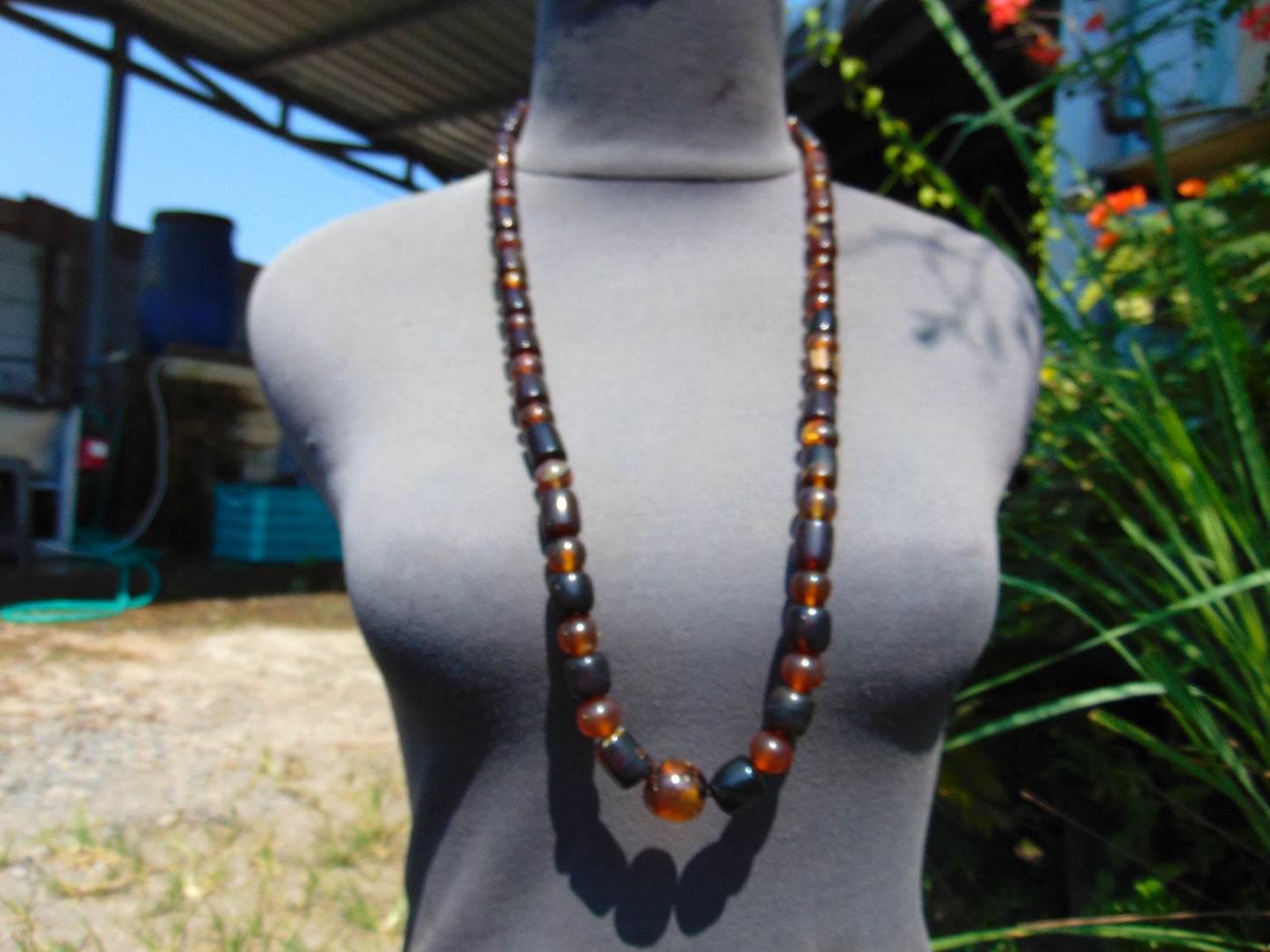 63 gr Beads Combination Necklace Indonesian Amber for Healing NC49