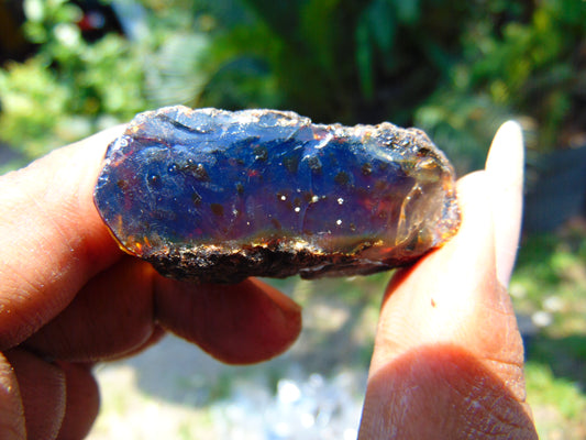 10 gram Rough Raw Indonesian Blue Amber for Healing AGRB48