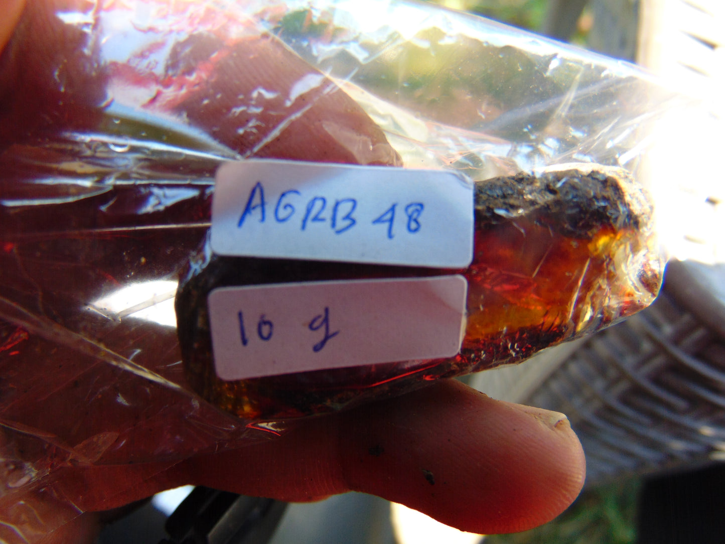 10 gram Rough Raw Indonesian Blue Amber for Healing AGRB48