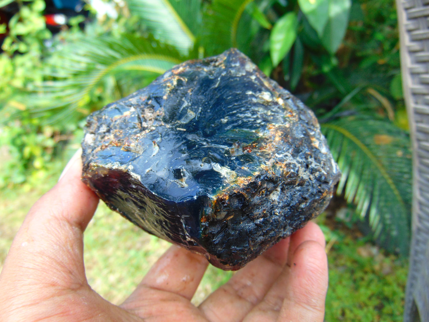 230 gram Rough Raw Indonesian Blue Amber for Healing AGRB110