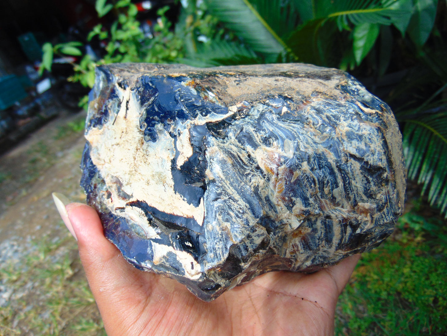 933 gram Rough Raw Indonesian Blue Amber for Healing RBM79