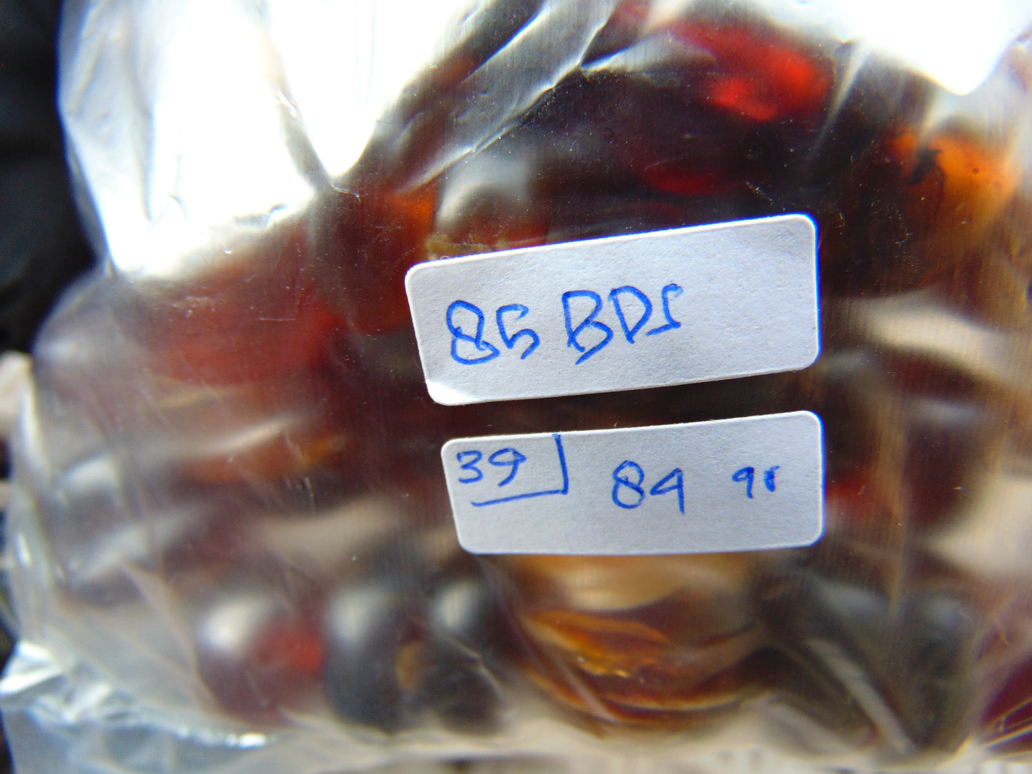 84 gr 85 Beads Combination Necklace Indonesian Sumatra Amber for Healing string 50 cm NC39
