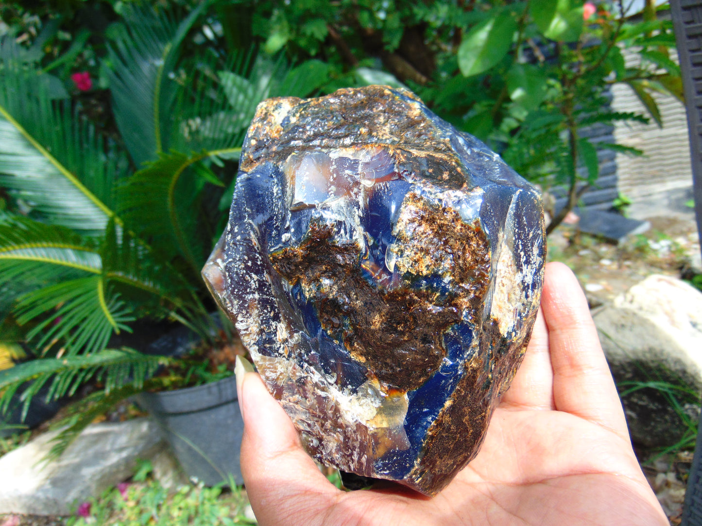 637 gram Rough Raw Indonesian Blue Amber for Healing RBM72