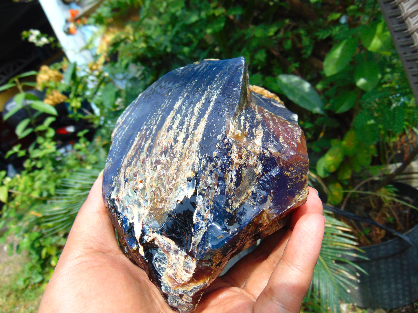 637 gram Rough Raw Indonesian Blue Amber for Healing RBM72