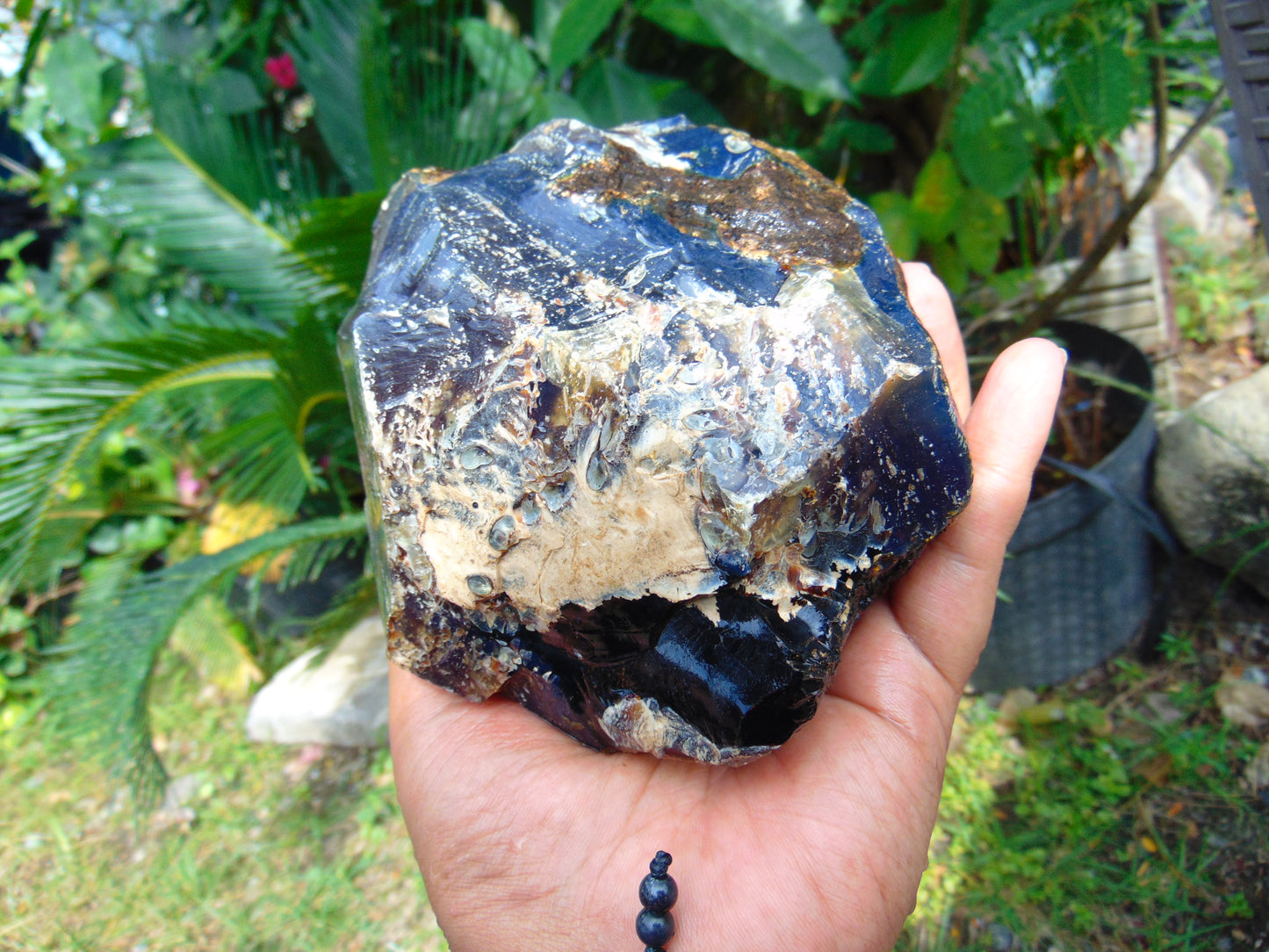 637 gram Rough Raw Indonesian Blue Amber for Healing RBM72