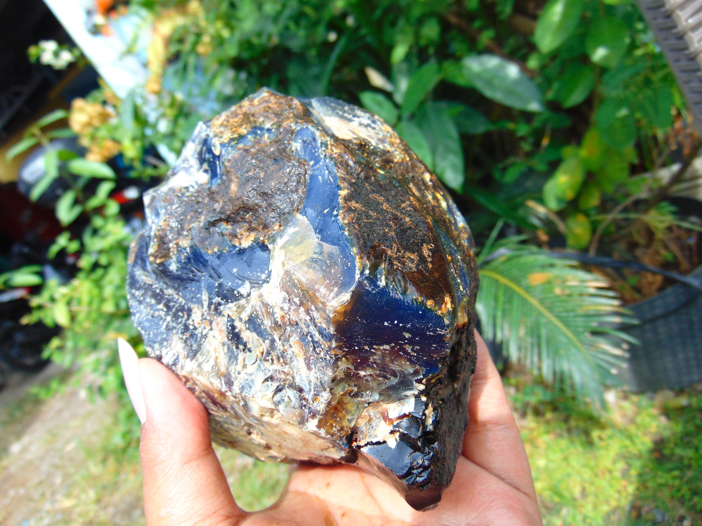 637 gram Rough Raw Indonesian Blue Amber for Healing RBM72