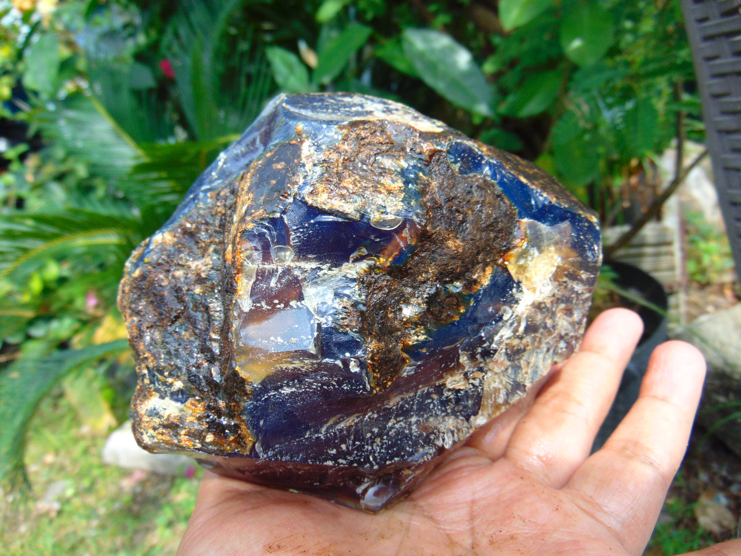 637 gram Rough Raw Indonesian Blue Amber for Healing RBM72