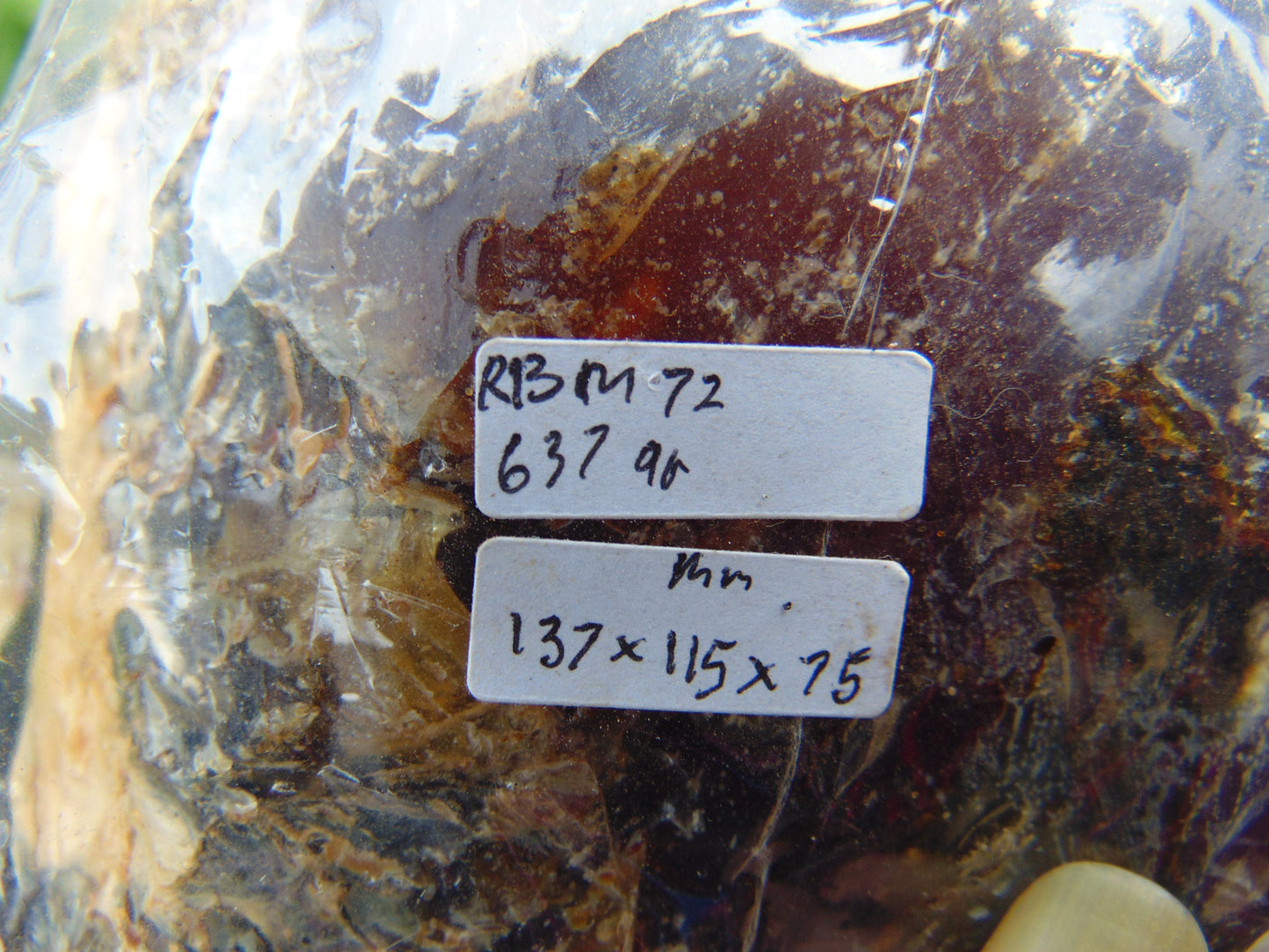 637 gram Rough Raw Indonesian Blue Amber for Healing RBM72