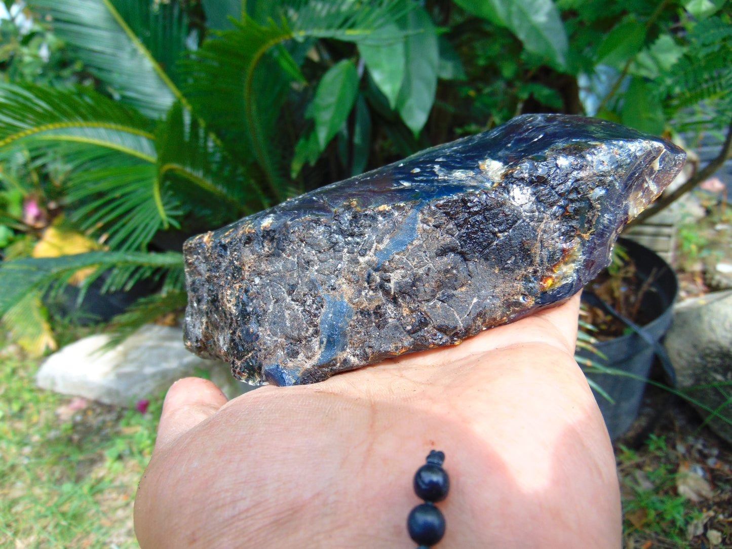 252 gram Rough Raw Indonesian Blue Amber for Healing AGRB159