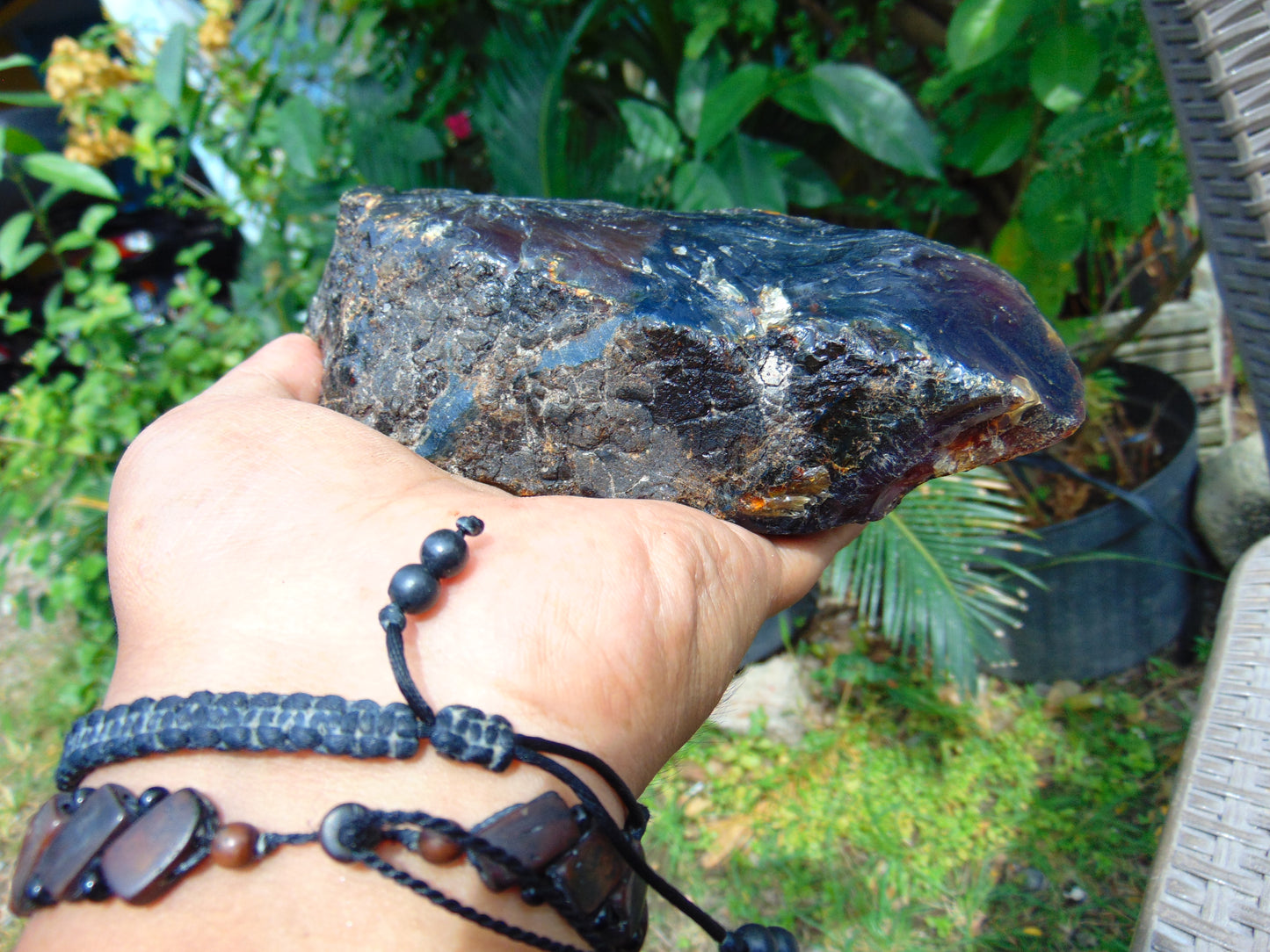 252 gram Rough Raw Indonesian Blue Amber for Healing AGRB159