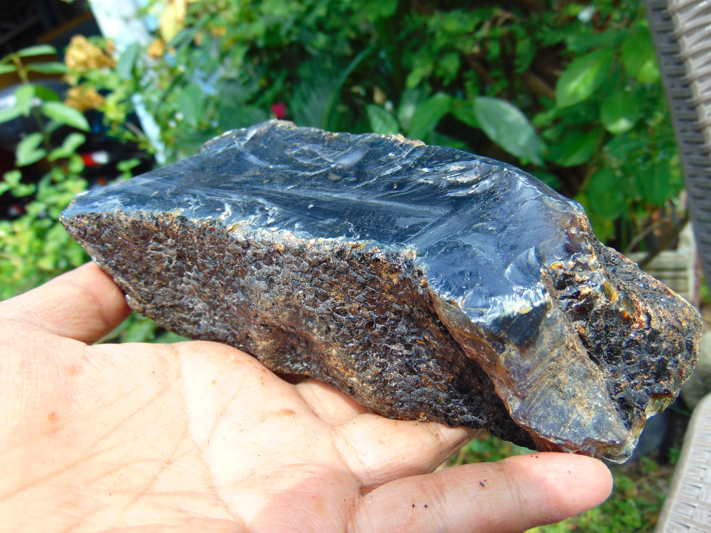 252 gram Rough Raw Indonesian Blue Amber for Healing AGRB159