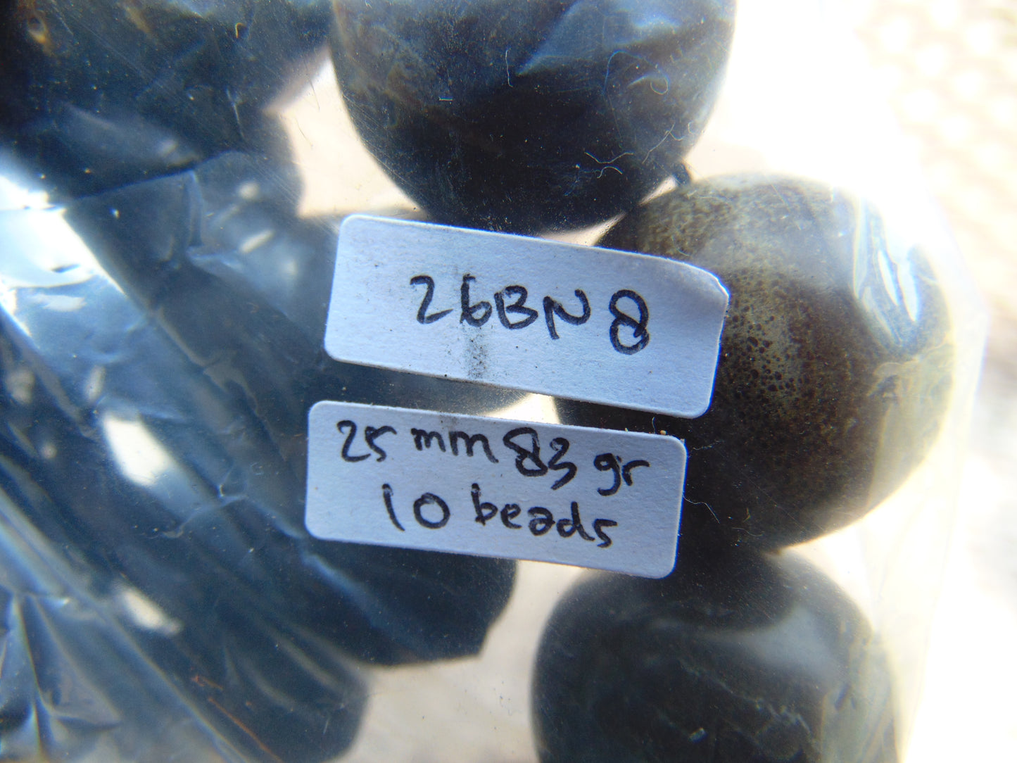 83 gr 10 Beads 25mm Bracelet Aromatic Amber Indonesia for Healing 26BN8