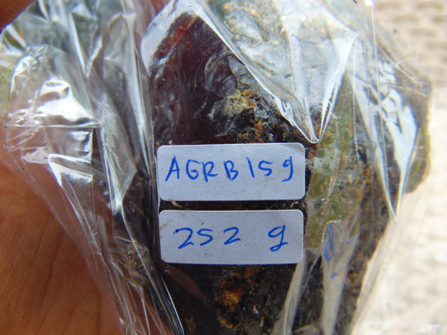 252 gram Rough Raw Indonesian Blue Amber for Healing AGRB159
