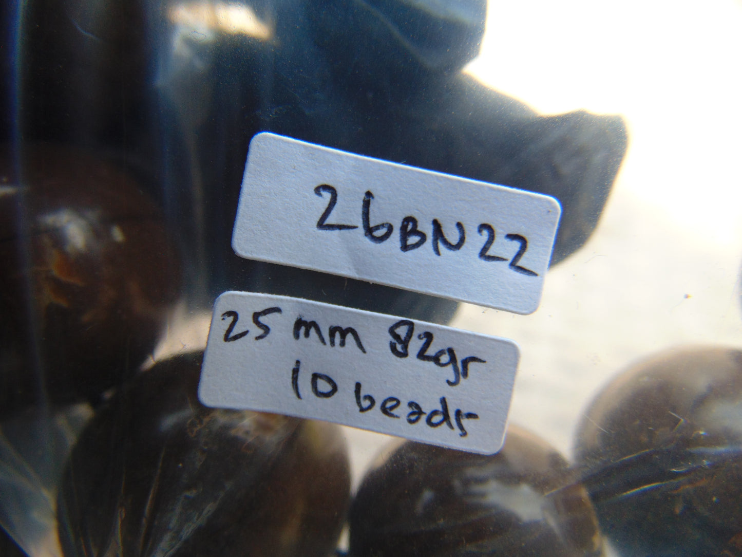 82 gr 10 Beads 25mm Bracelet Aromatic Amber Indonesia for Healing 26BN22