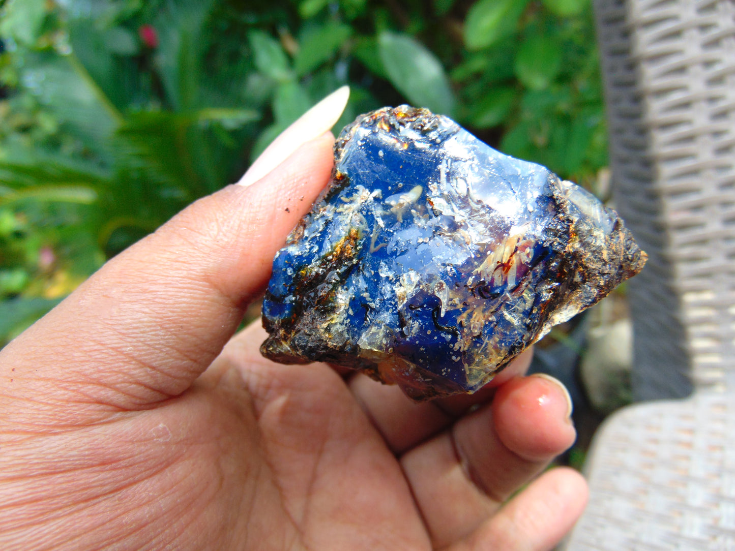 37 gram Rough Raw Indonesian Blue Amber for Healing AGRB125