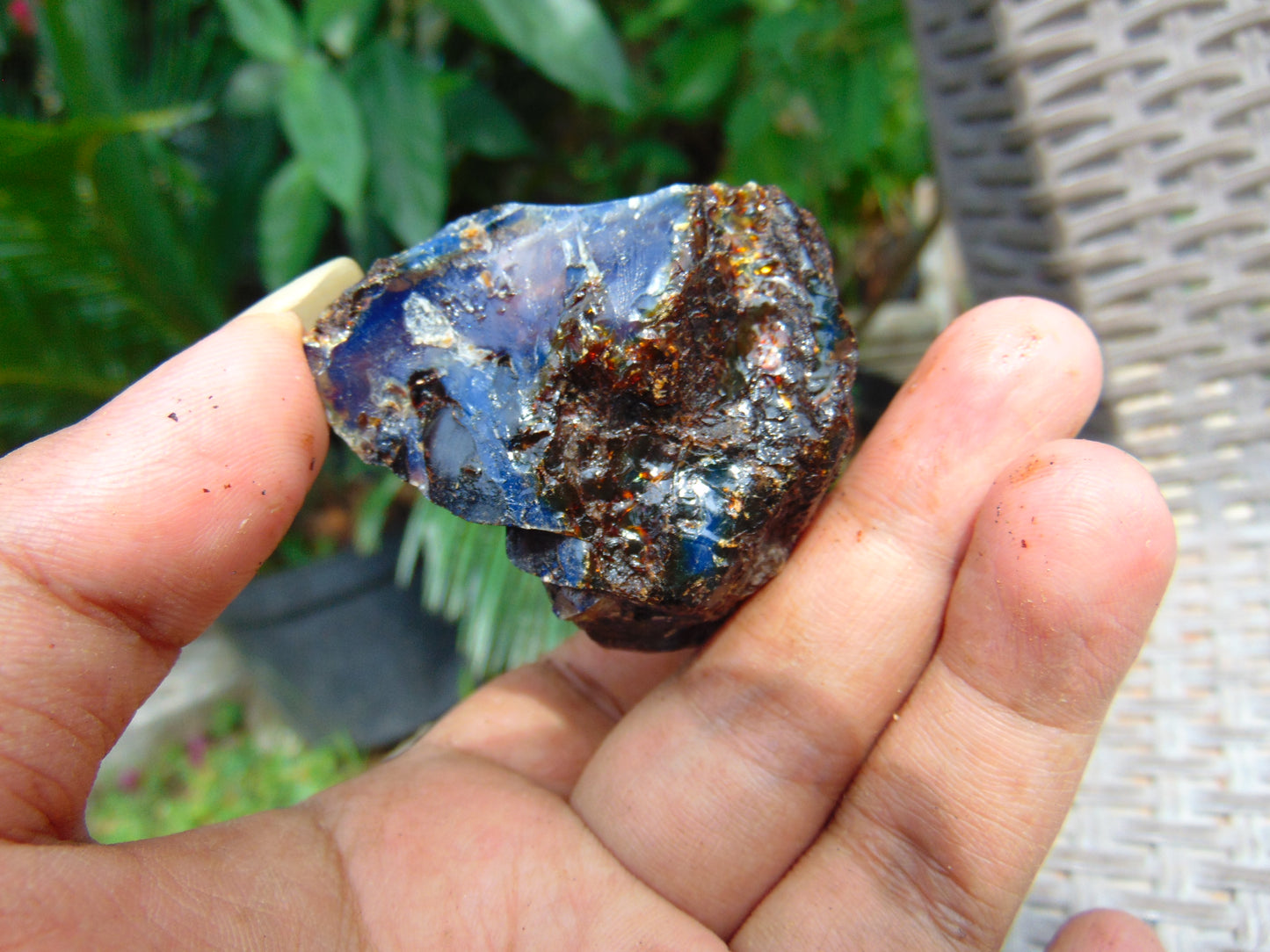 37 gram Rough Raw Indonesian Blue Amber for Healing AGRB125