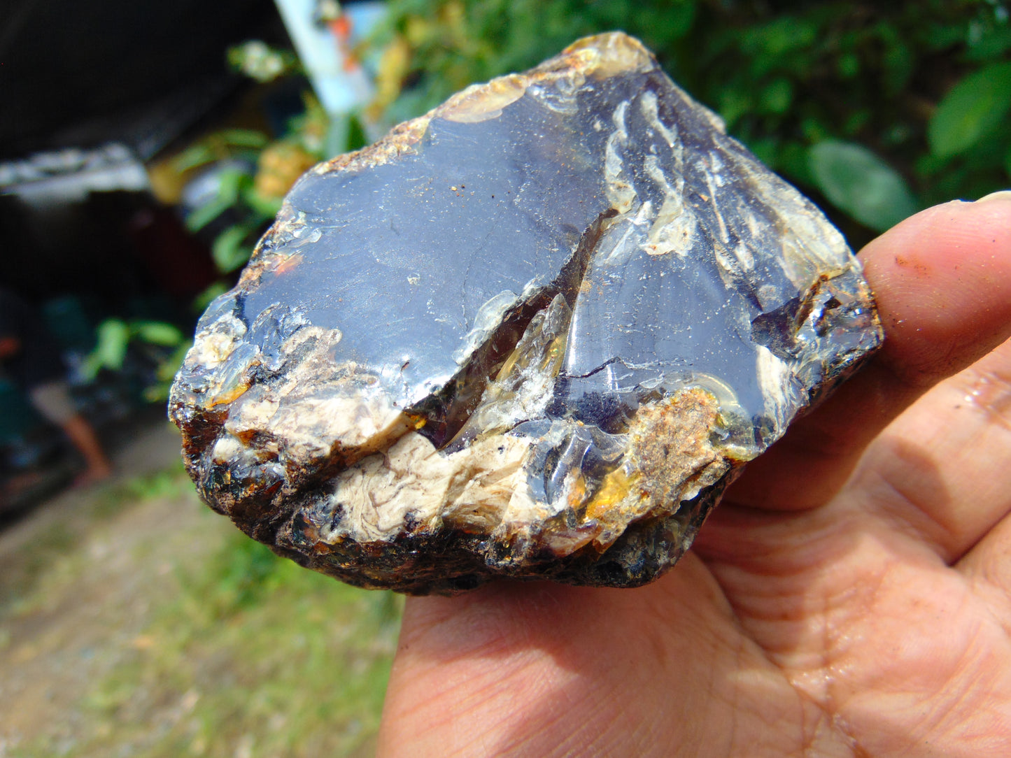 88 gram Rough Raw Indonesian Blue Amber for Healing AGRB129