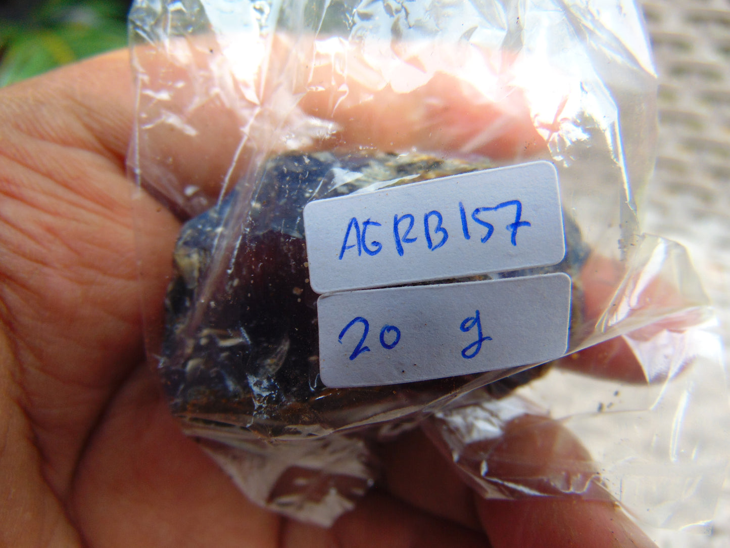 20 gram Rough Raw Indonesian Blue Amber for Healing AGRB157