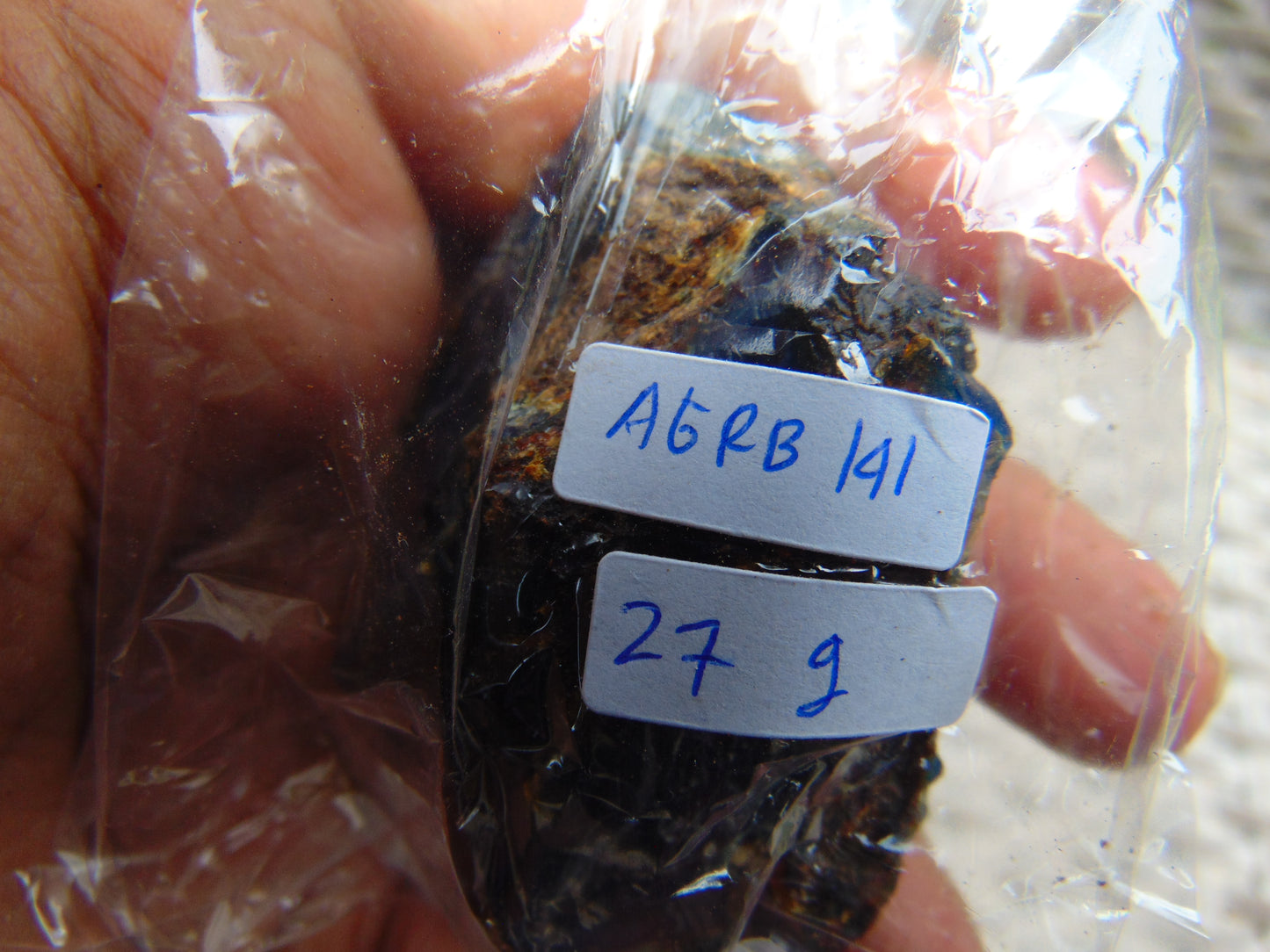 27 gram Rough Raw Indonesian Blue Amber for Healing AGRB141