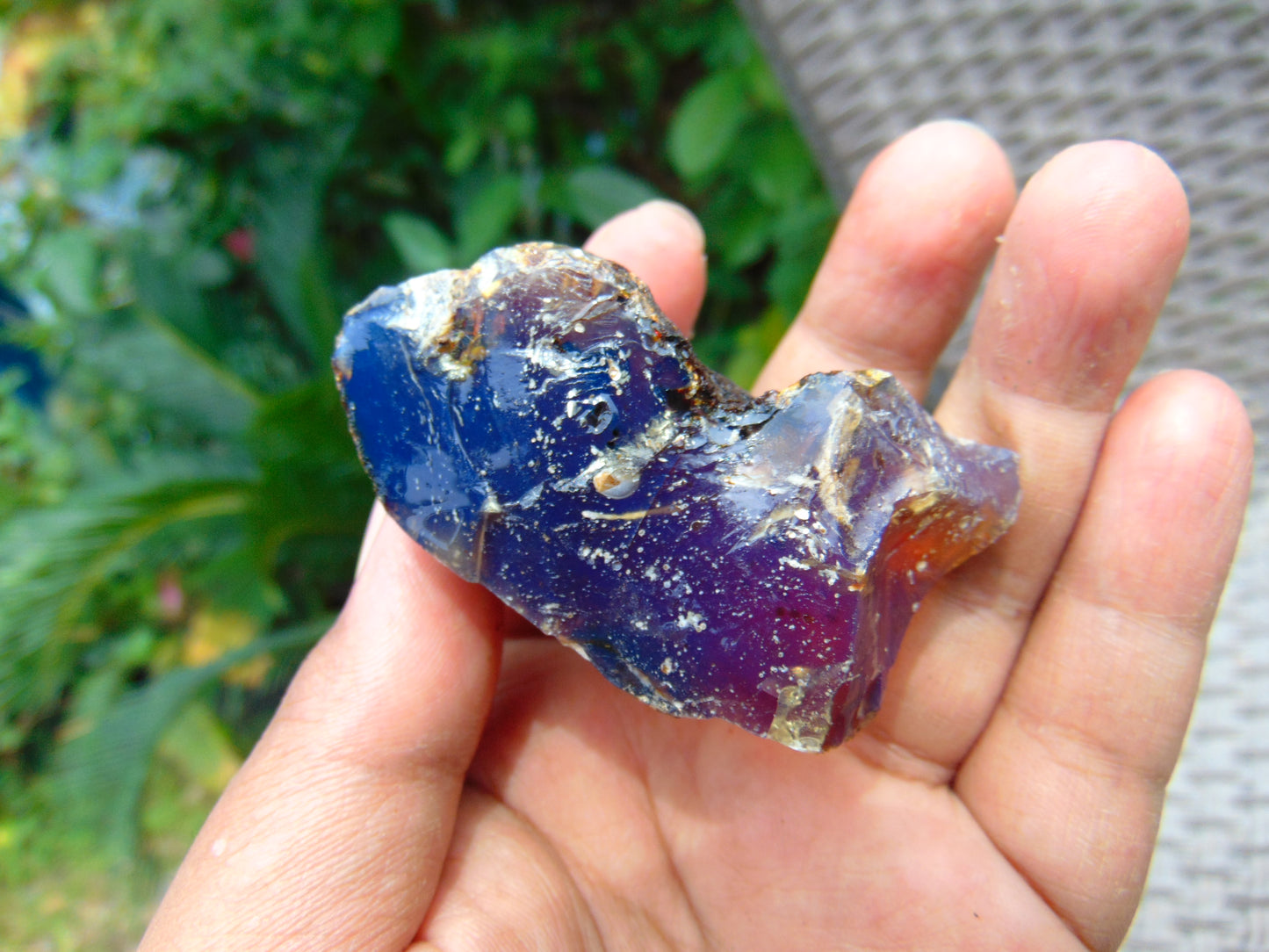 36 gram Rough Raw Indonesian Blue Amber for Healing AGRB121
