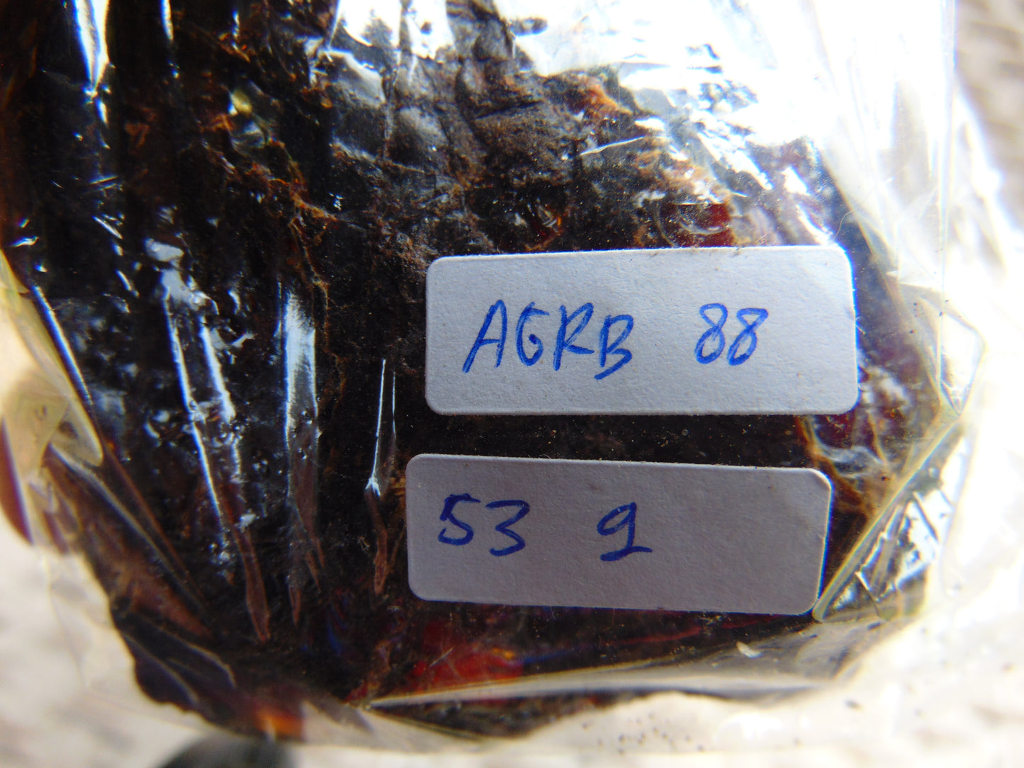 53 gram Rough Raw Indonesian Purple Blue Amber for Healing AGRB88