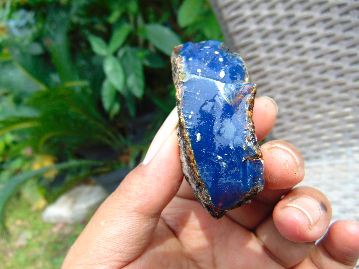 31 gram Rough Raw Indonesian Blue Amber for Healing AGRB127
