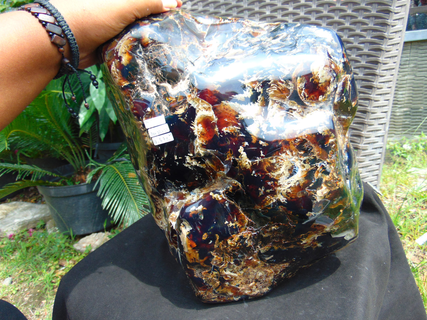 13570 gram Big Full Polished 39x25x23 cm Indonesia Blue Amber for Healing AR110