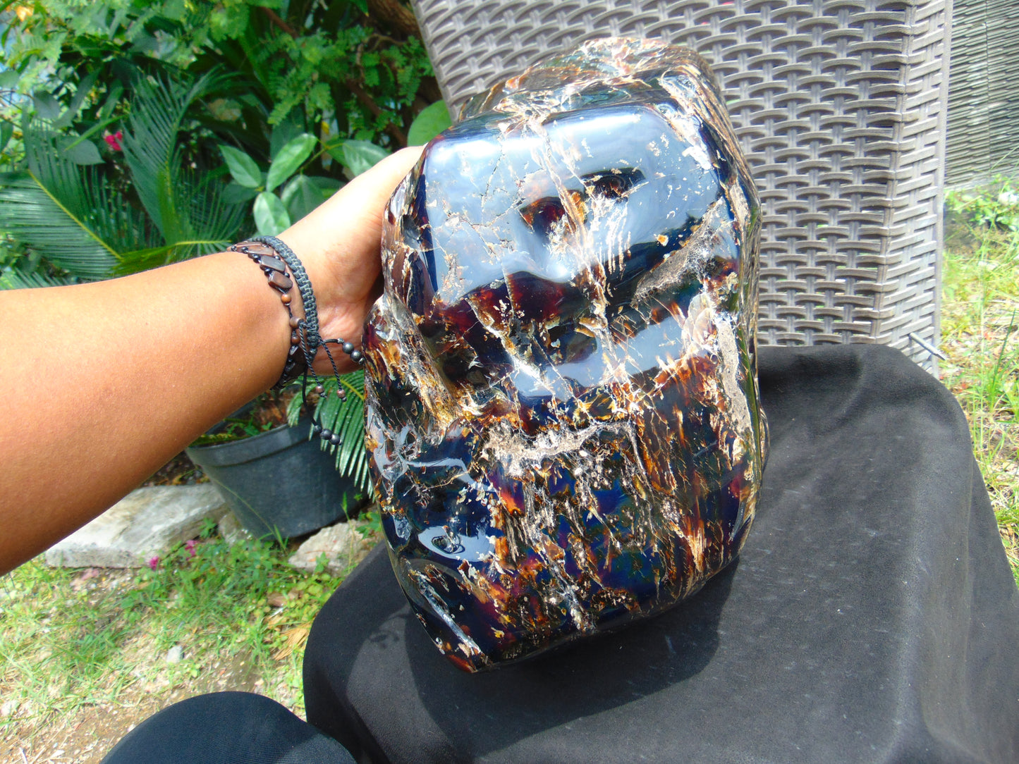 13570 gram Big Full Polished 39x25x23 cm Indonesia Blue Amber for Healing AR110