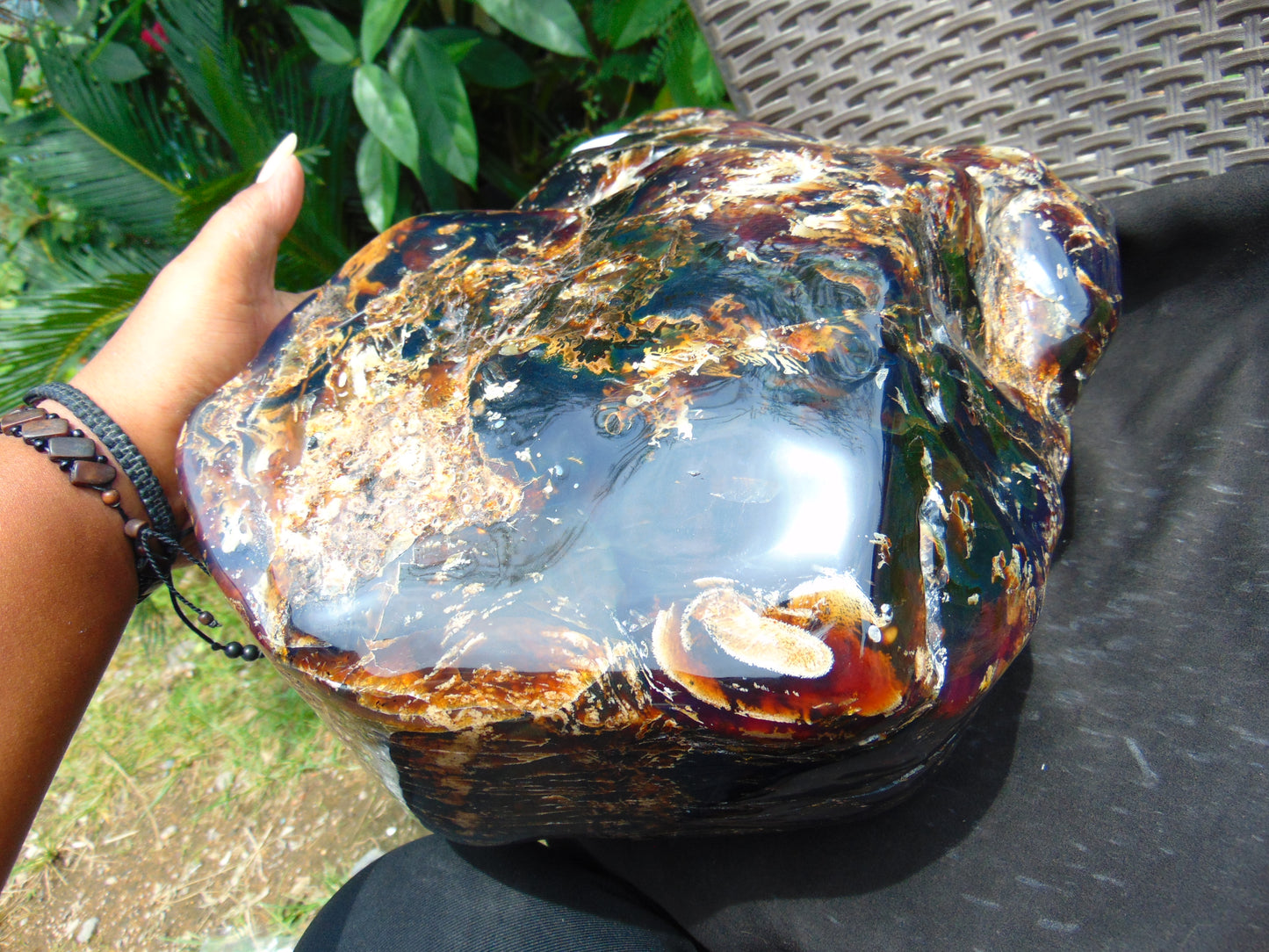 13570 gram Big Full Polished 39x25x23 cm Indonesia Blue Amber for Healing AR110
