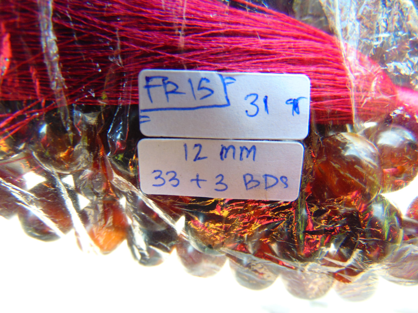 31 gr Hand Tasbih 36 Beads 10 mm Mesbah Rosary Indonesian Dark Red Amber for Healing FR15