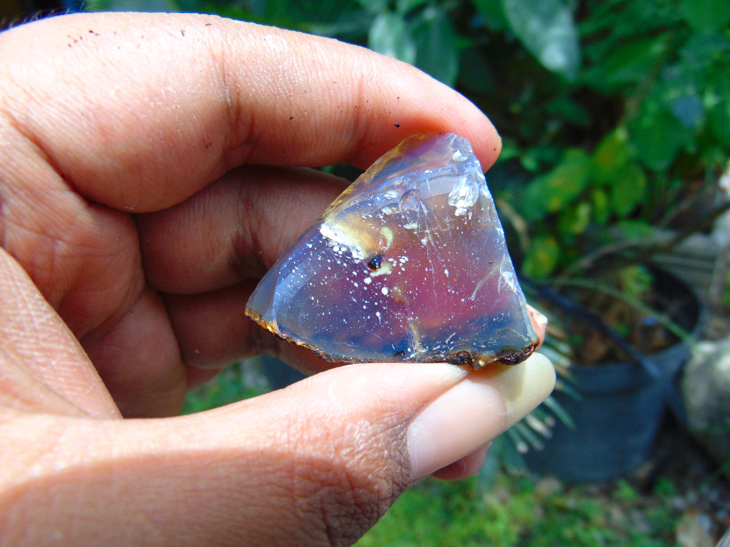 7 gram Rough Raw Indonesian Blue Amber for Healing AGRB160