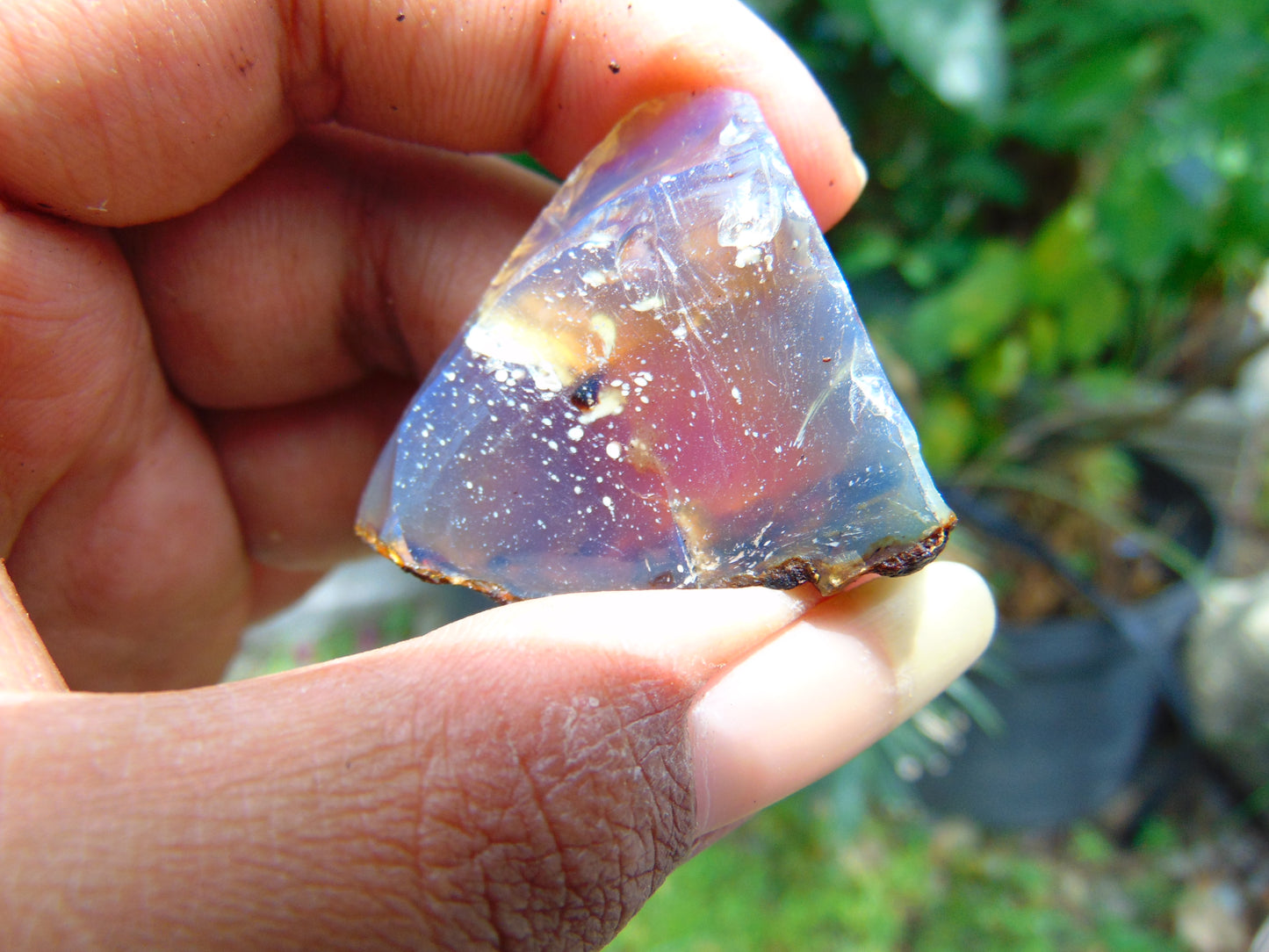 7 gram Rough Raw Indonesian Blue Amber for Healing AGRB160