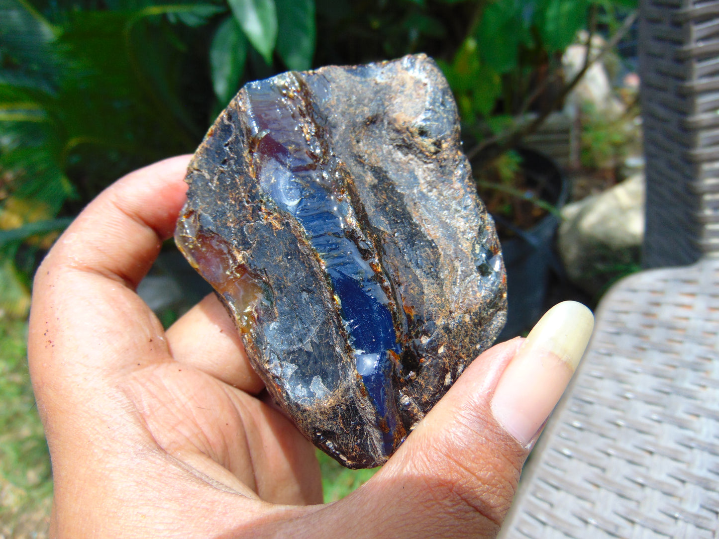 71 gram Rough Raw Indonesian Blue Amber for Healing AGRB130